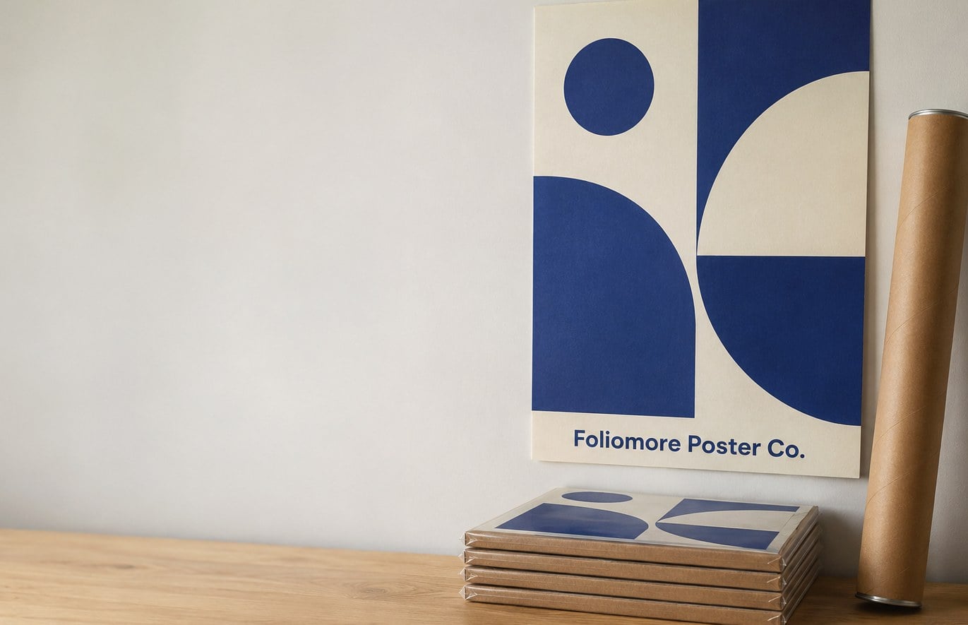 Custom printed posters with logo